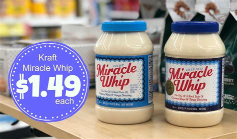 carbs in miracle whip|Carbs in Kraft Miracle Whip Salad Dressing 